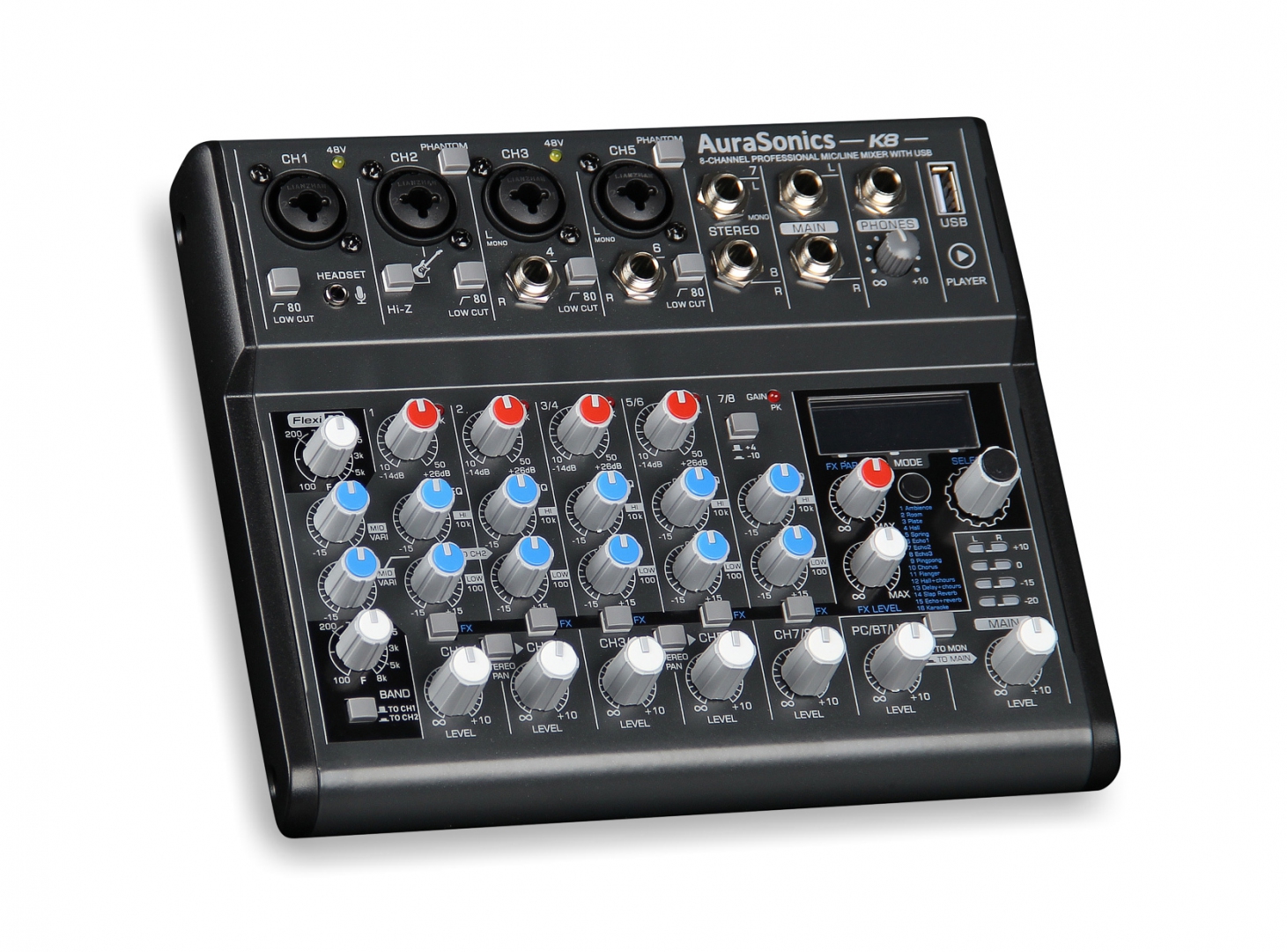AuraSonics K8 компактный микшерный пульт в Бердске