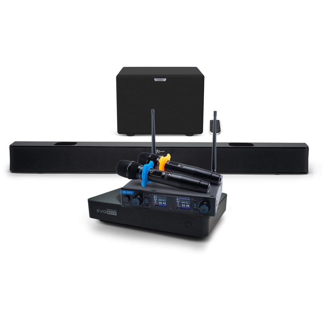 Hi-End караоке-система EVOBOX Premium + EvoSoundBar (саундбар с караоке) в Бердске