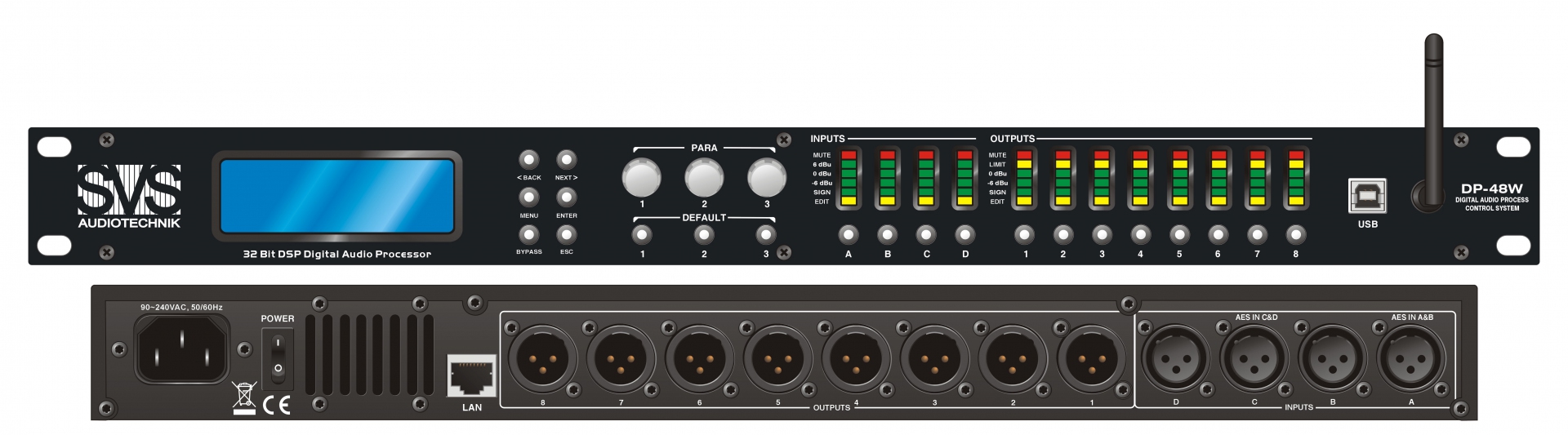 SVS Audiotechnik DP-48W Цифровой процессор: 4 входа 8 выходов в Бердске