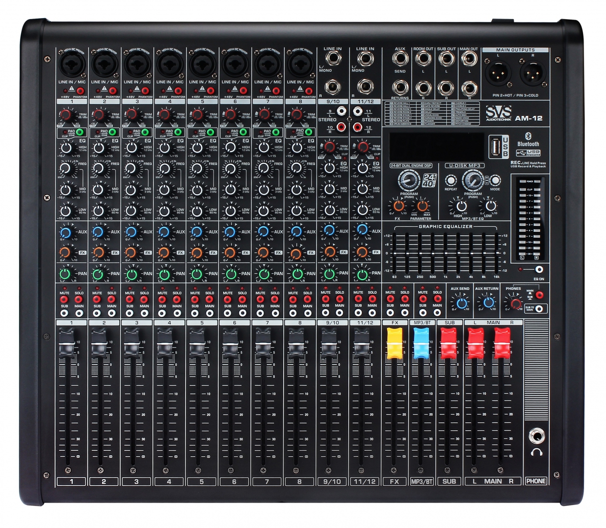 SVS Audiotechnik mixers AM-12 Микшерный пульт аналоговый, 12-канальный в Бердске