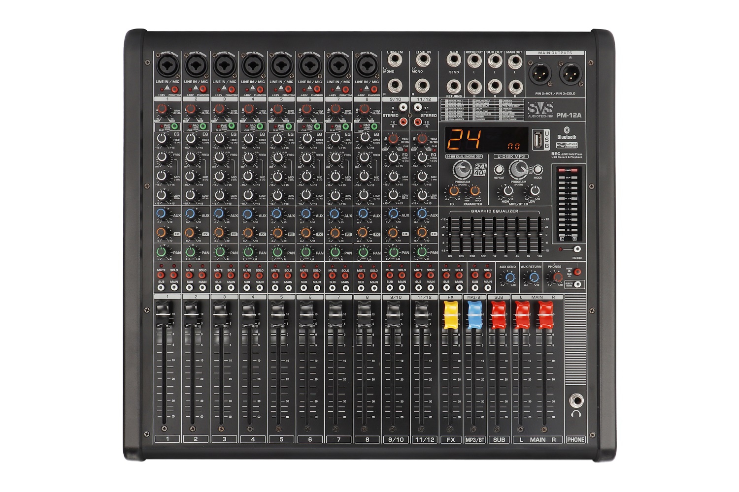 SVS Audiotechnik mixers PM-12A Активный аналоговый микшерный пульт, 12-канальный в Бердске